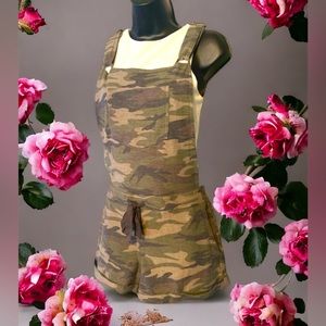 Camo cotton shortalls S